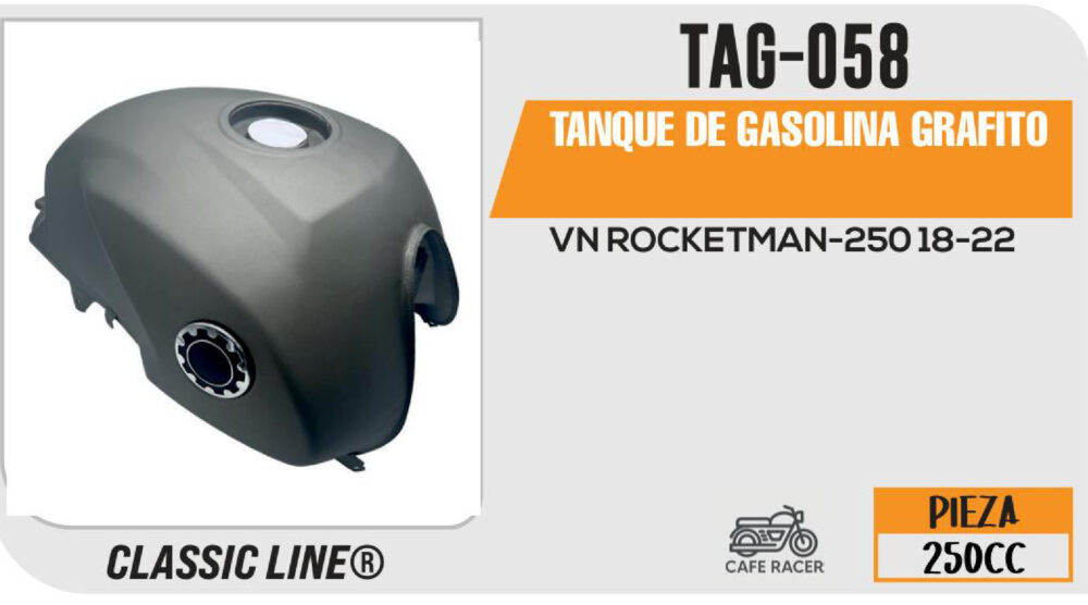 TANQUE DE GASOLINA GRAFITO