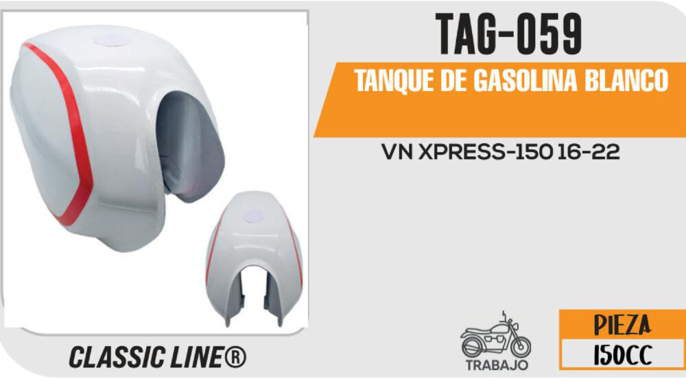 TANQUE DE GASOLINA BLANCO