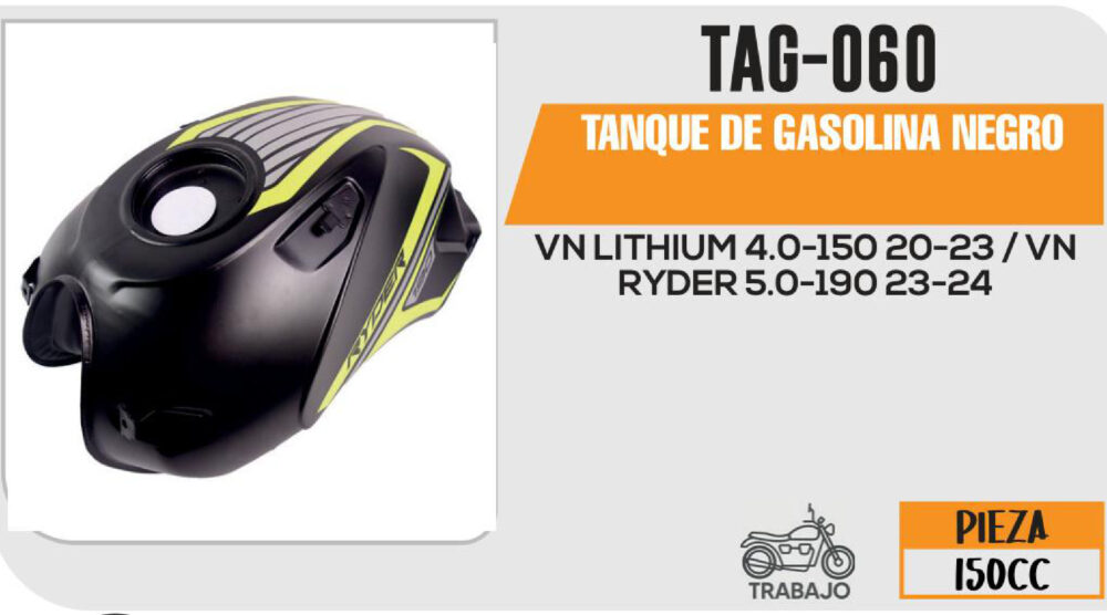 TANQUE DE GASOLINA NEGRO