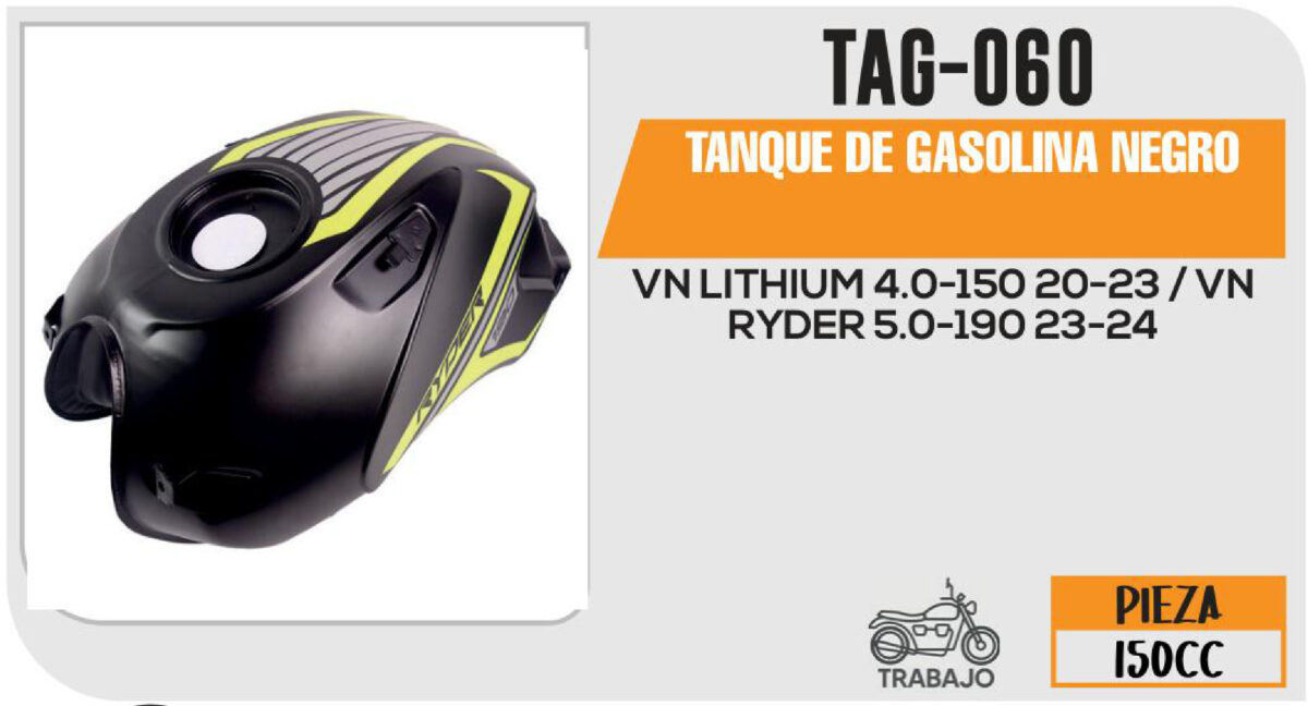 TANQUE DE GASOLINA NEGRO