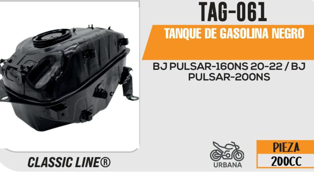TANQUE DE GASOLINA NEGRO
