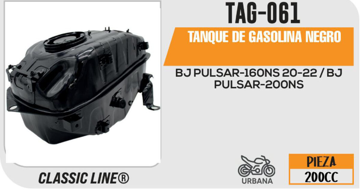 TANQUE DE GASOLINA NEGRO