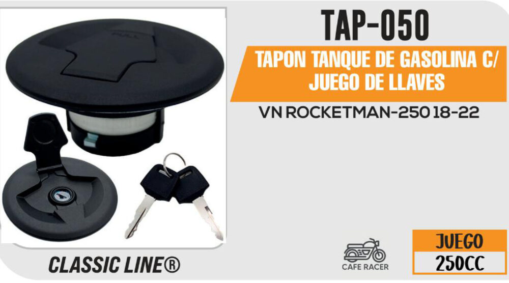TAPON TANQUE DE GASOLINA C/JUEGO DE LLAVES