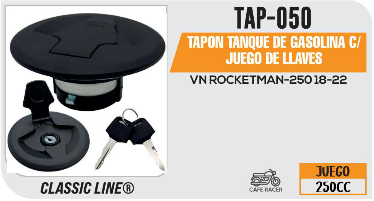 TAPON TANQUE DE GASOLINA C/JUEGO DE LLAVES