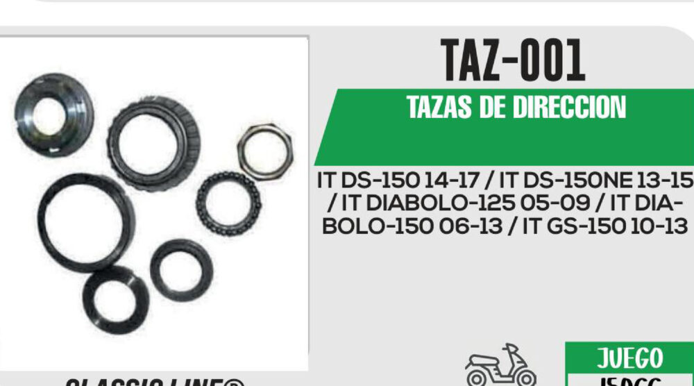 TAZAS DE DIRECCION