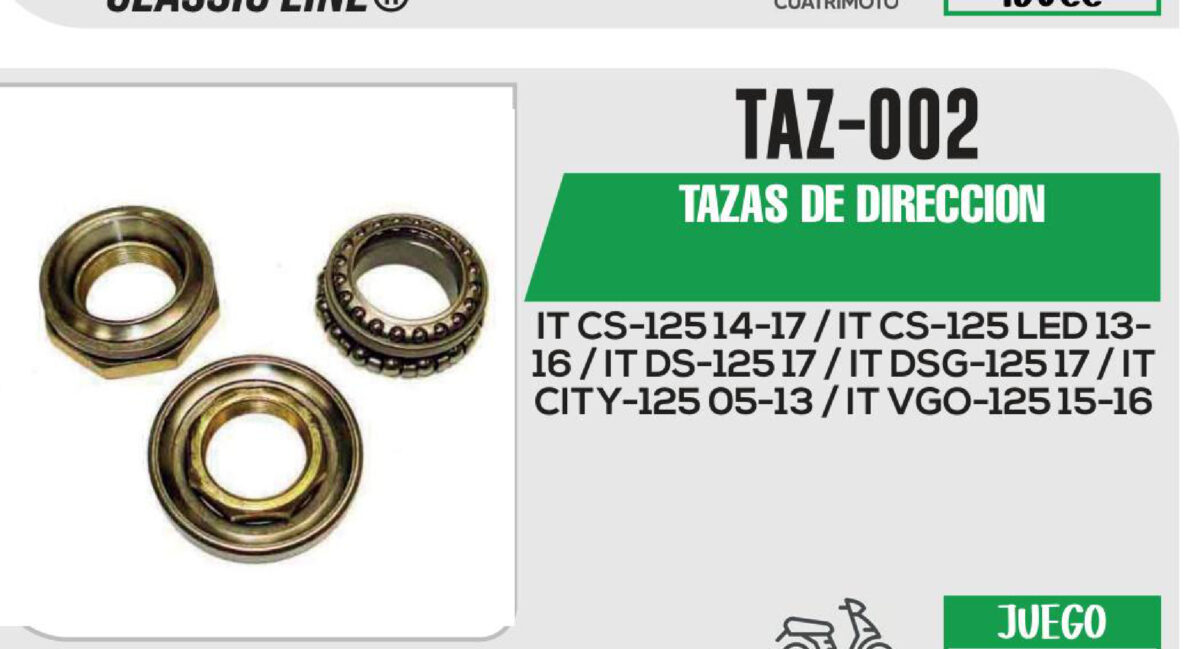 TAZAS DE DIRECCION