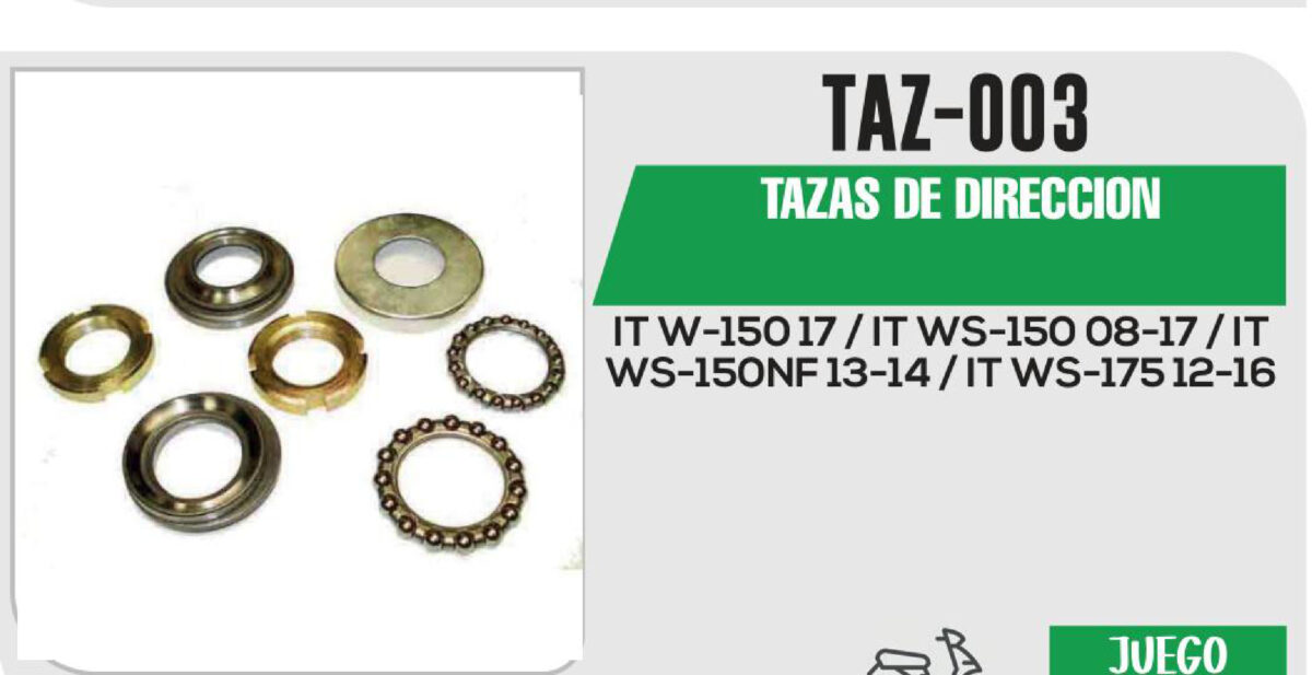 TAZAS DE DIRECCION
