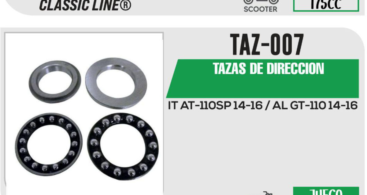 TAZAS DE DIRECCION