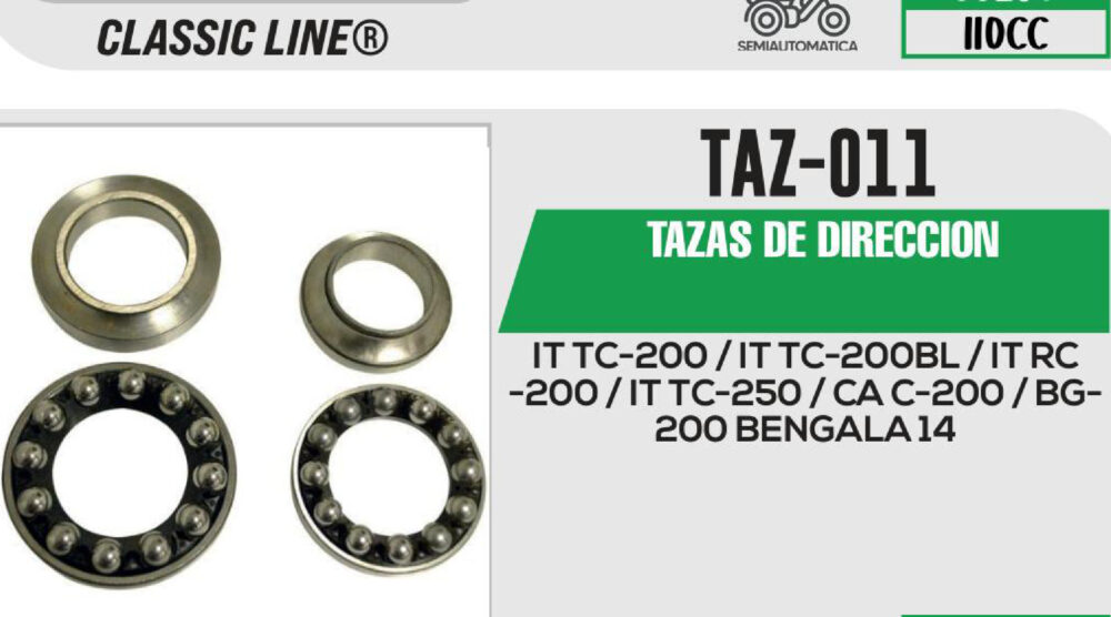 TAZAS DE DIRECCION