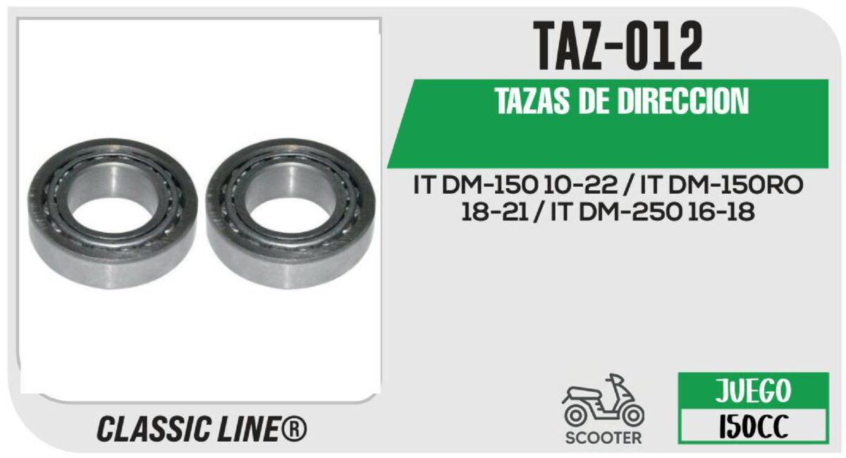 TAZAS DE DIRECCION