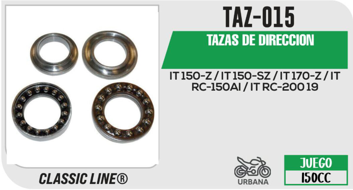 TAZAS DE DIRECCION