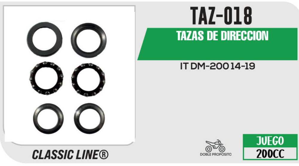 TAZAS DE DIRECCION