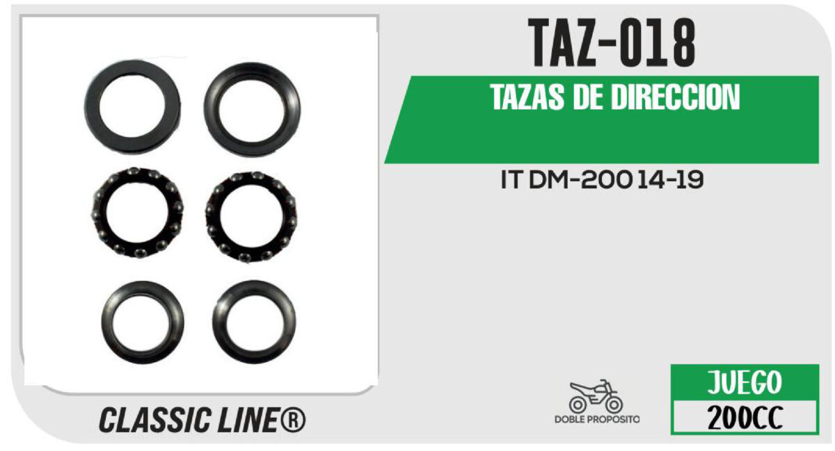 TAZAS DE DIRECCION