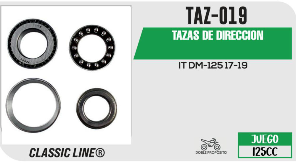 TAZAS DE DIRECCION