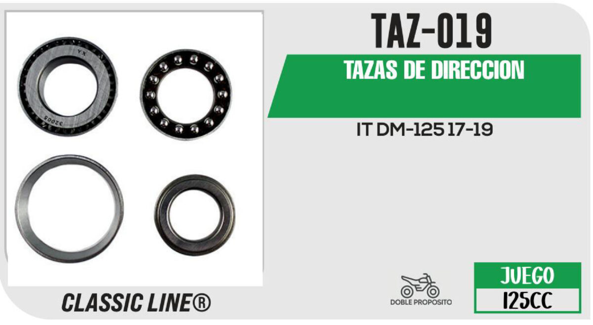 TAZAS DE DIRECCION