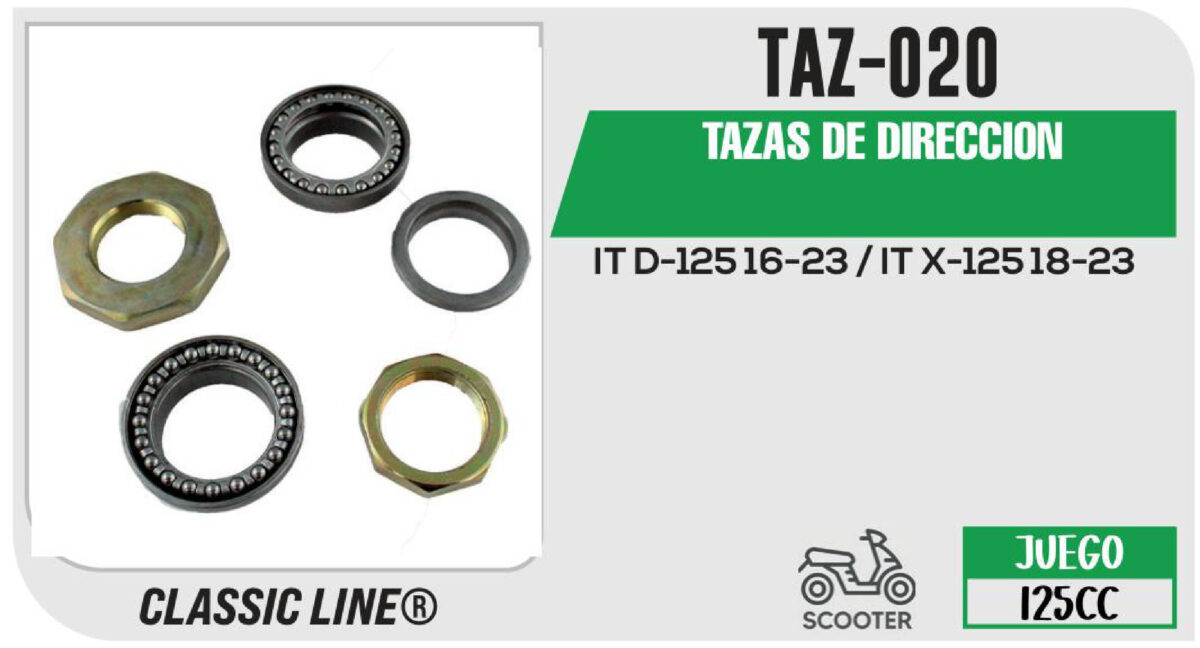 TAZAS DE DIRECCION