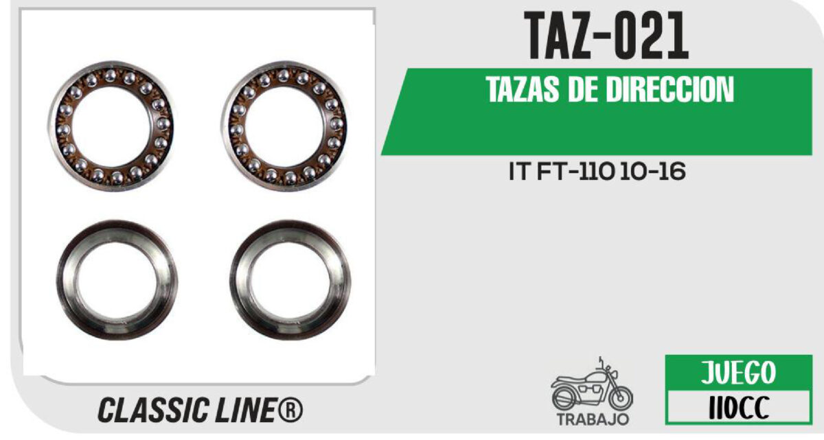 TAZAS DE DIRECCION