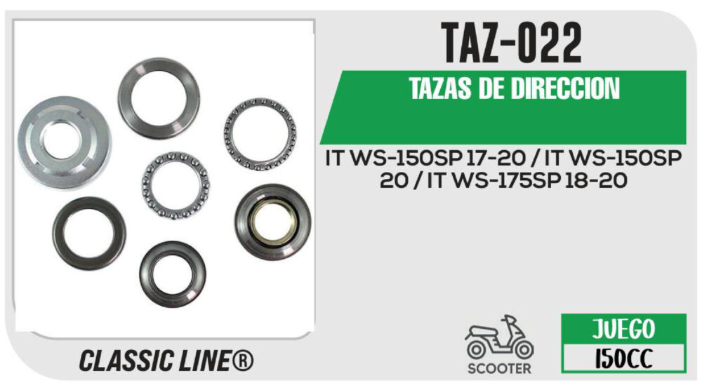 TAZAS DE DIRECCION
