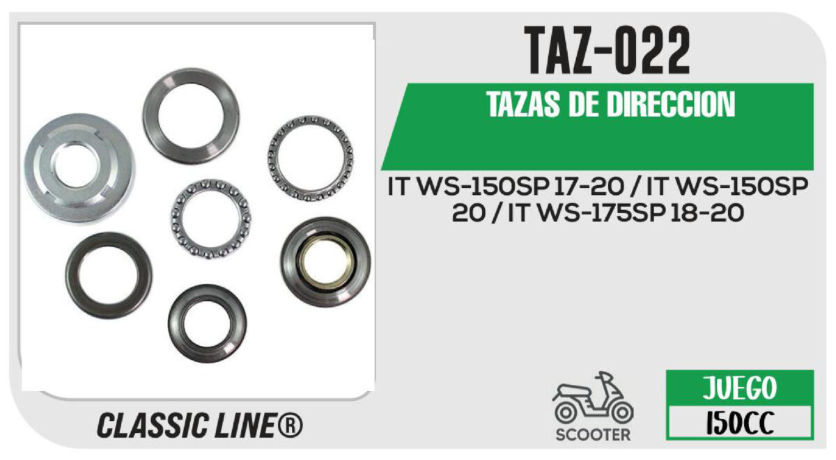 TAZAS DE DIRECCION