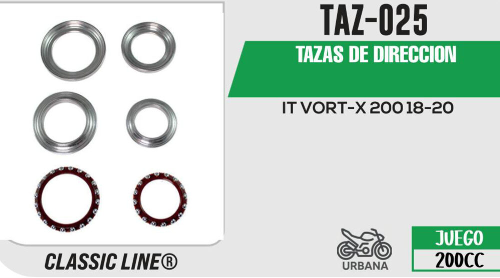 TAZAS DE DIRECCION