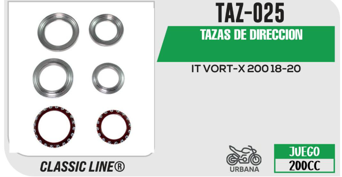 TAZAS DE DIRECCION