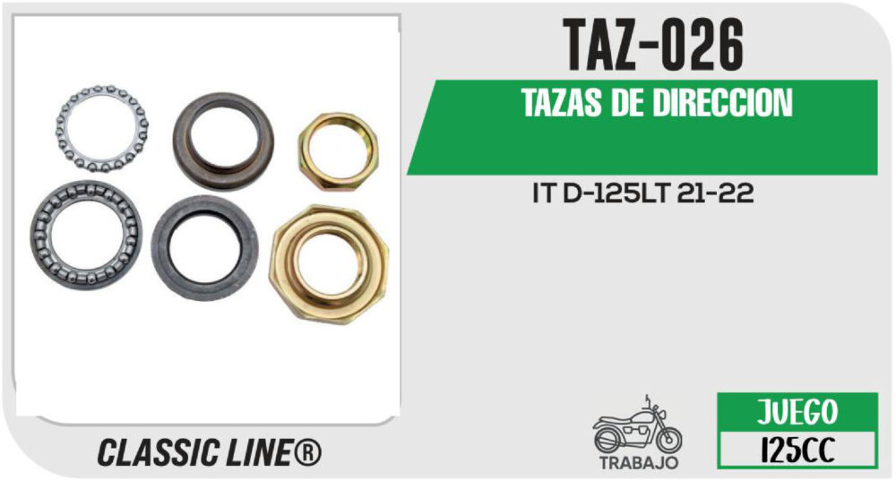 TAZAS DE DIRECCION