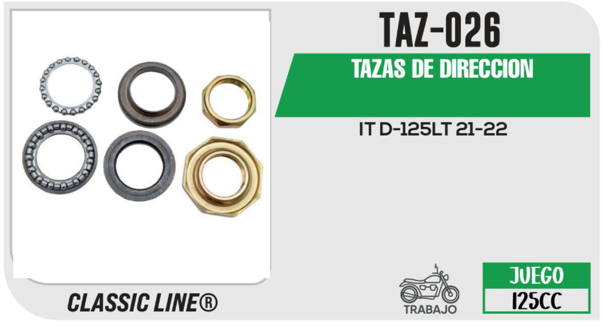 TAZAS DE DIRECCION