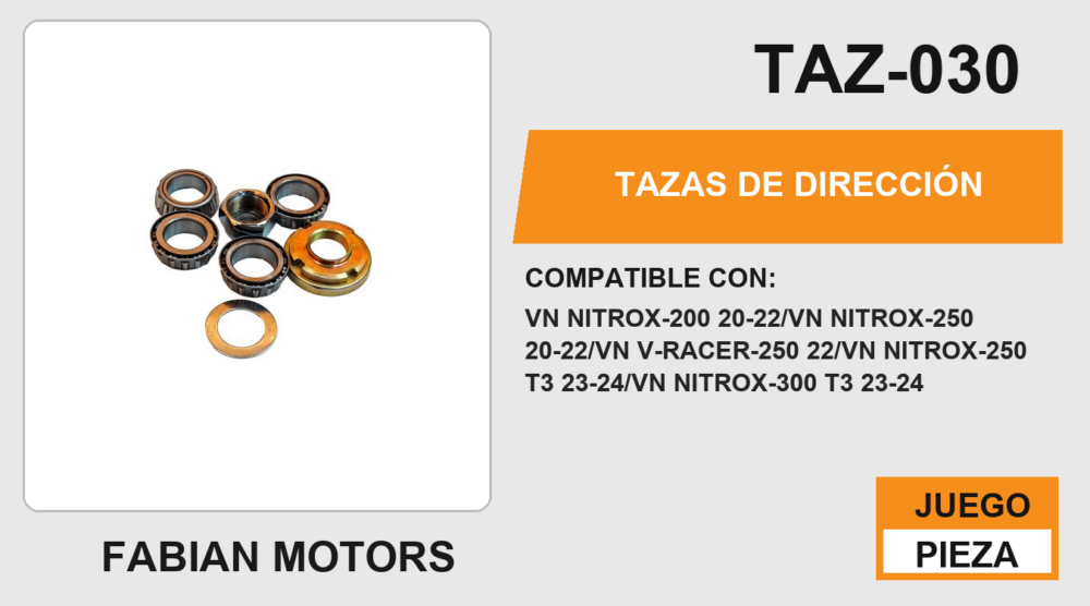 TAZAS DE DIRECCION