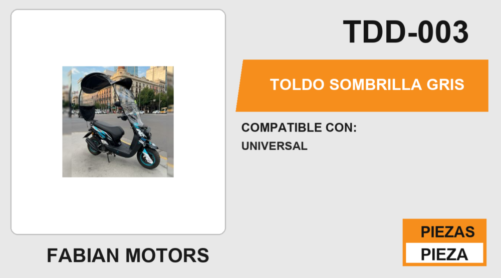 TOLDO SOMBRILLA GRIS