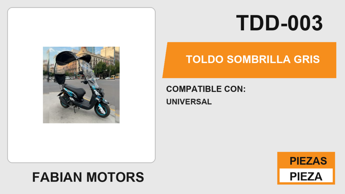 TOLDO SOMBRILLA GRIS