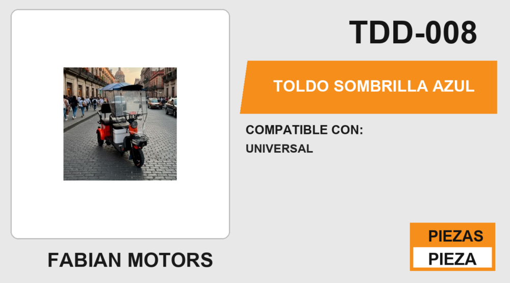 TOLDO SOMBRILLA AZUL