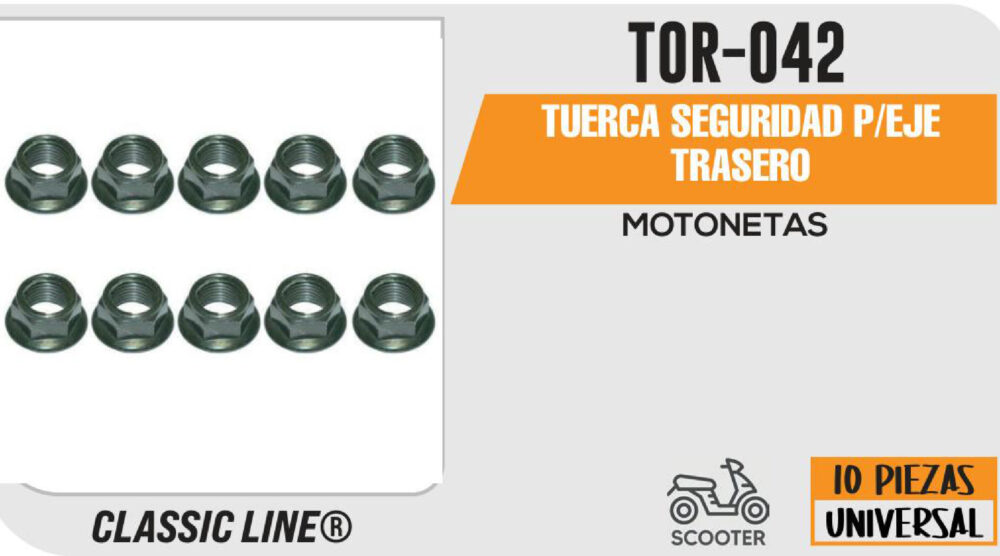 TUERCA SEGURIDAD P/EJE TRASERO