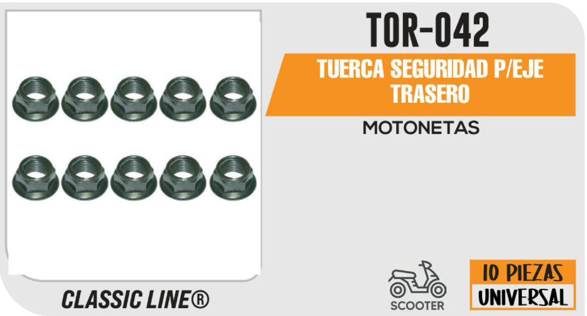 TUERCA SEGURIDAD P/EJE TRASERO