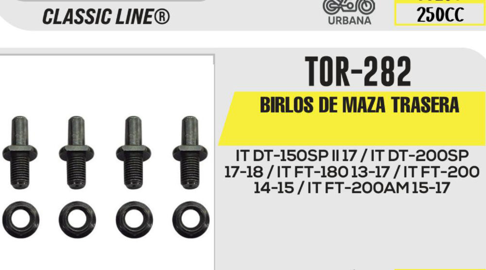 BIRLOS DE MAZA TRASERA