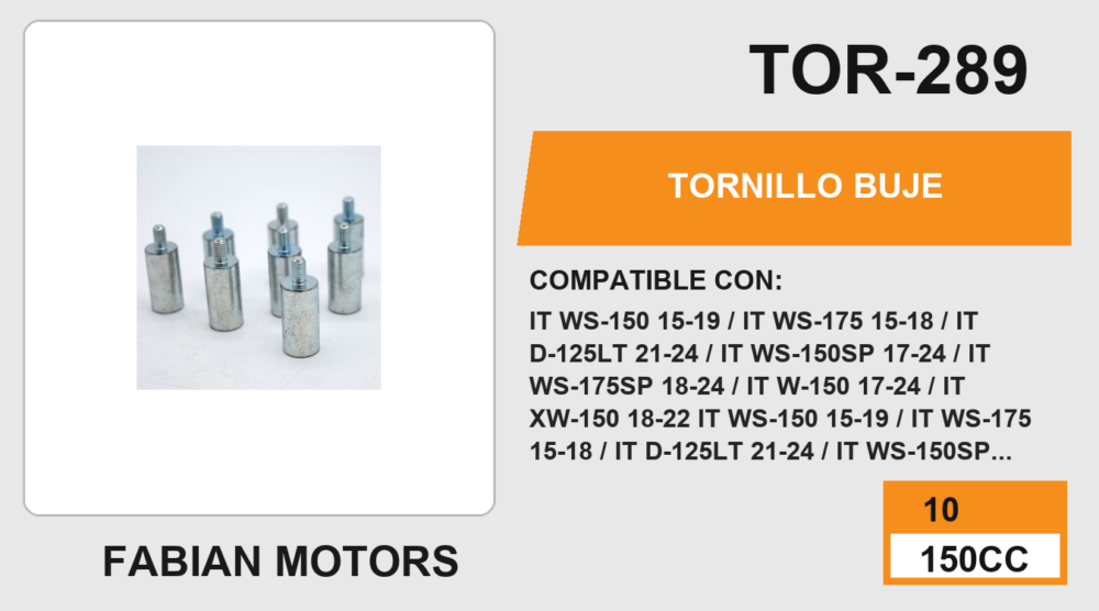TORNILLO BUJE