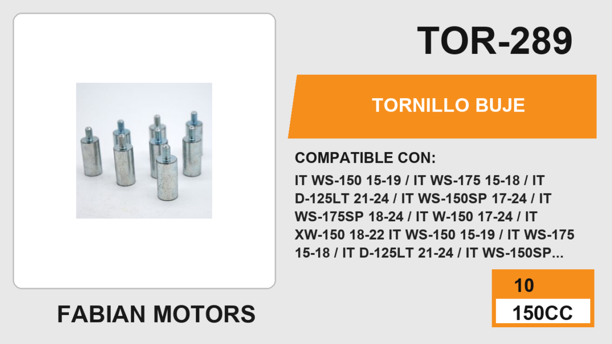 TORNILLO BUJE