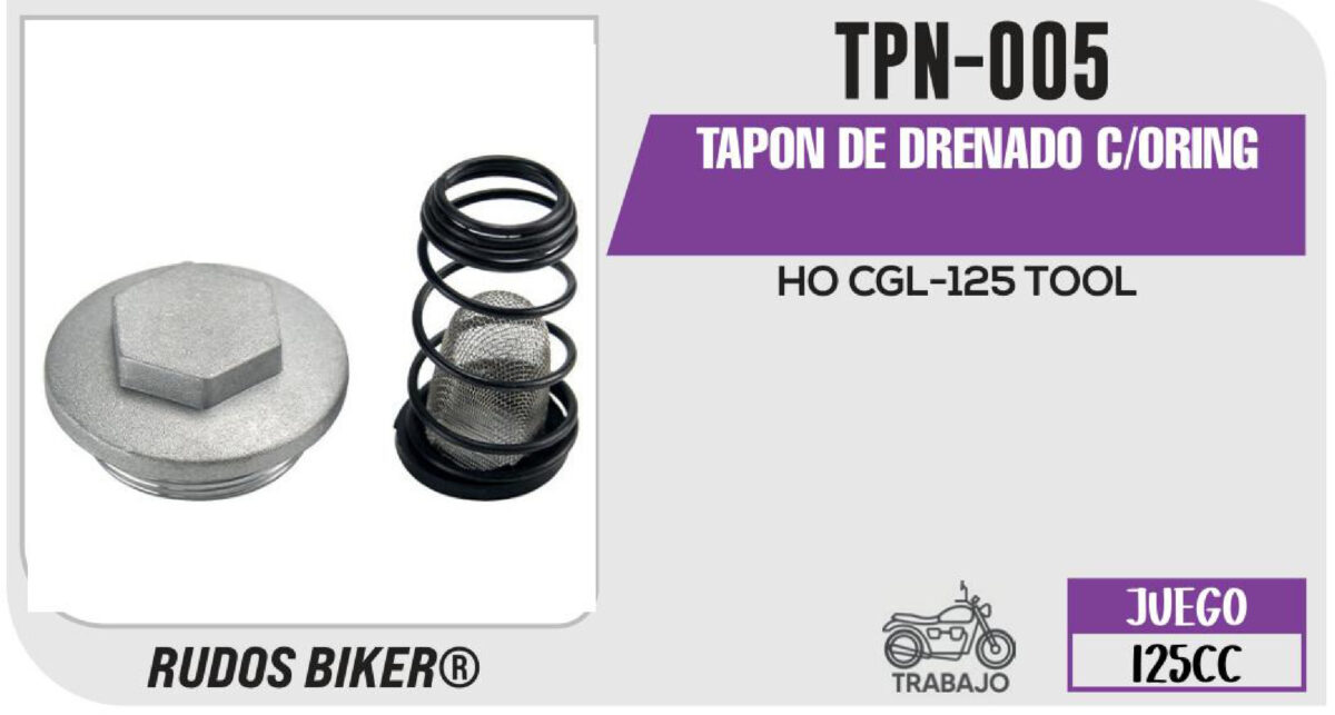 TAPON DE DRENADO C/ORING