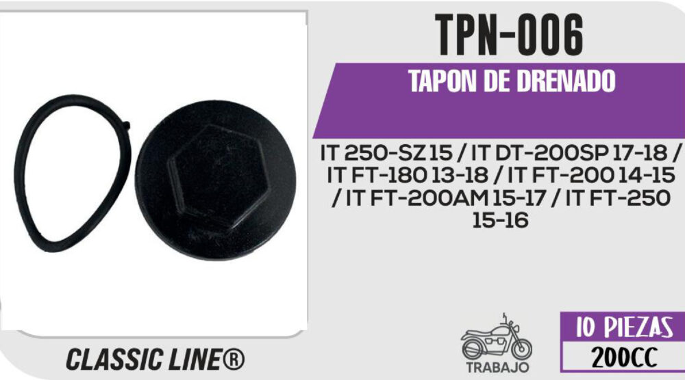 TAPON DE DRENADO
