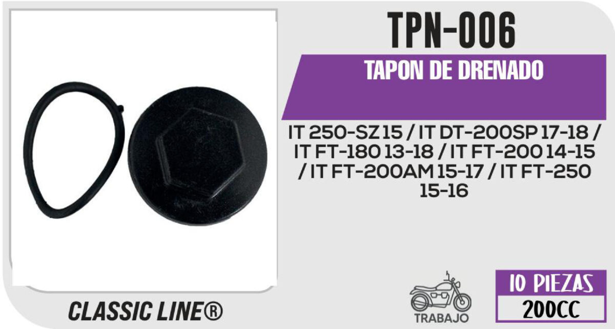 TAPON DE DRENADO