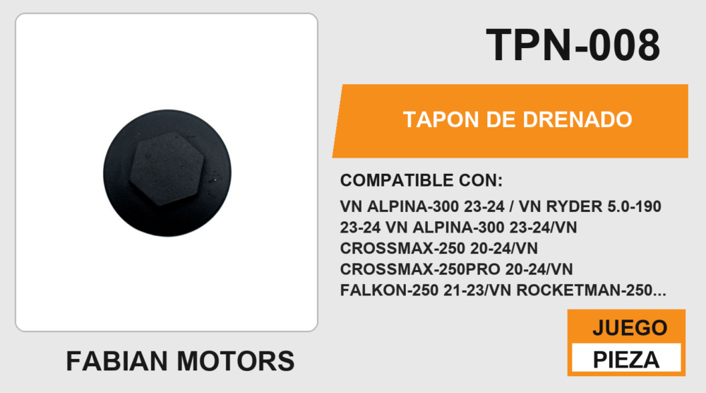 TAPON DE DRENADO