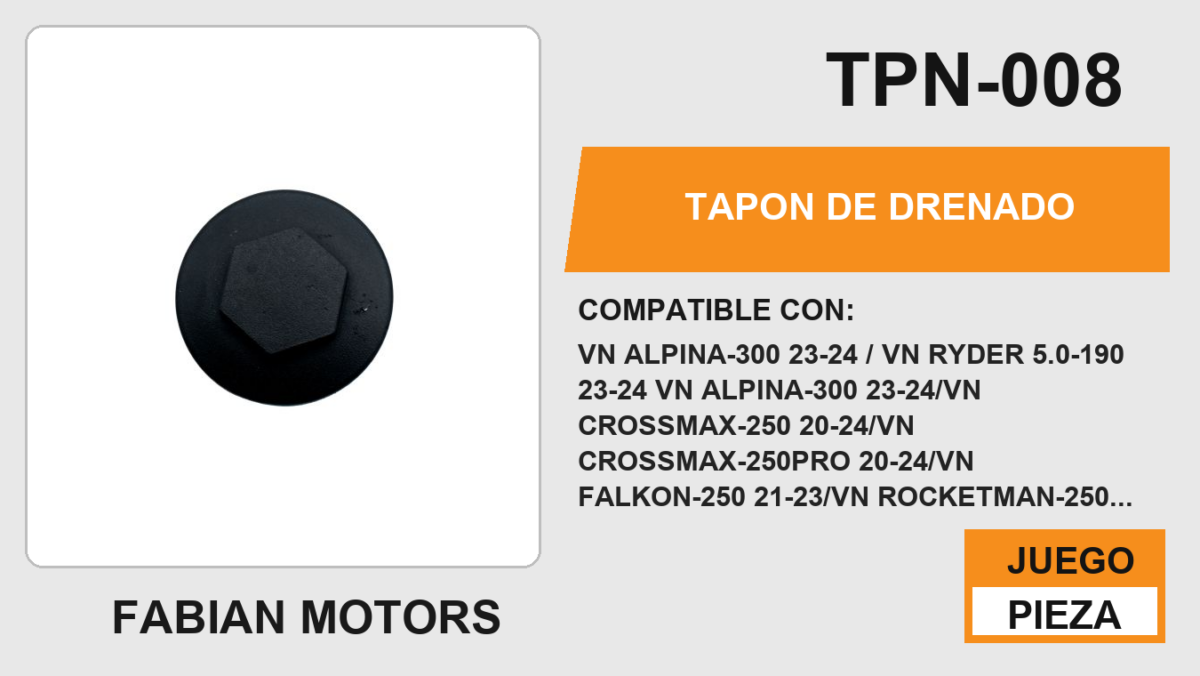 TAPON DE DRENADO