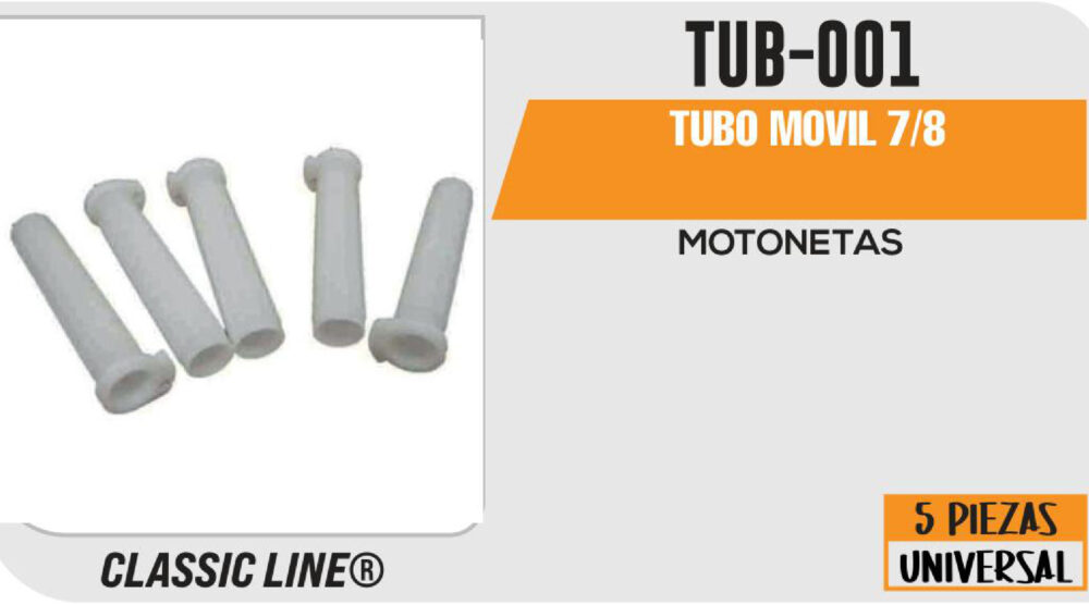 TUBO MOVIL 7/8 2 ORIFICIOS