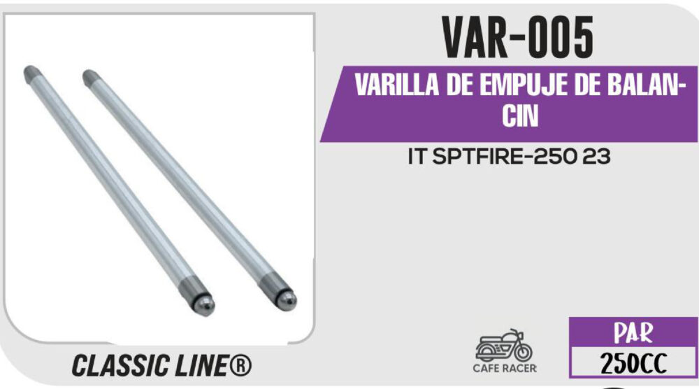 VARILLA DE EMPUJE DE BALANCIN