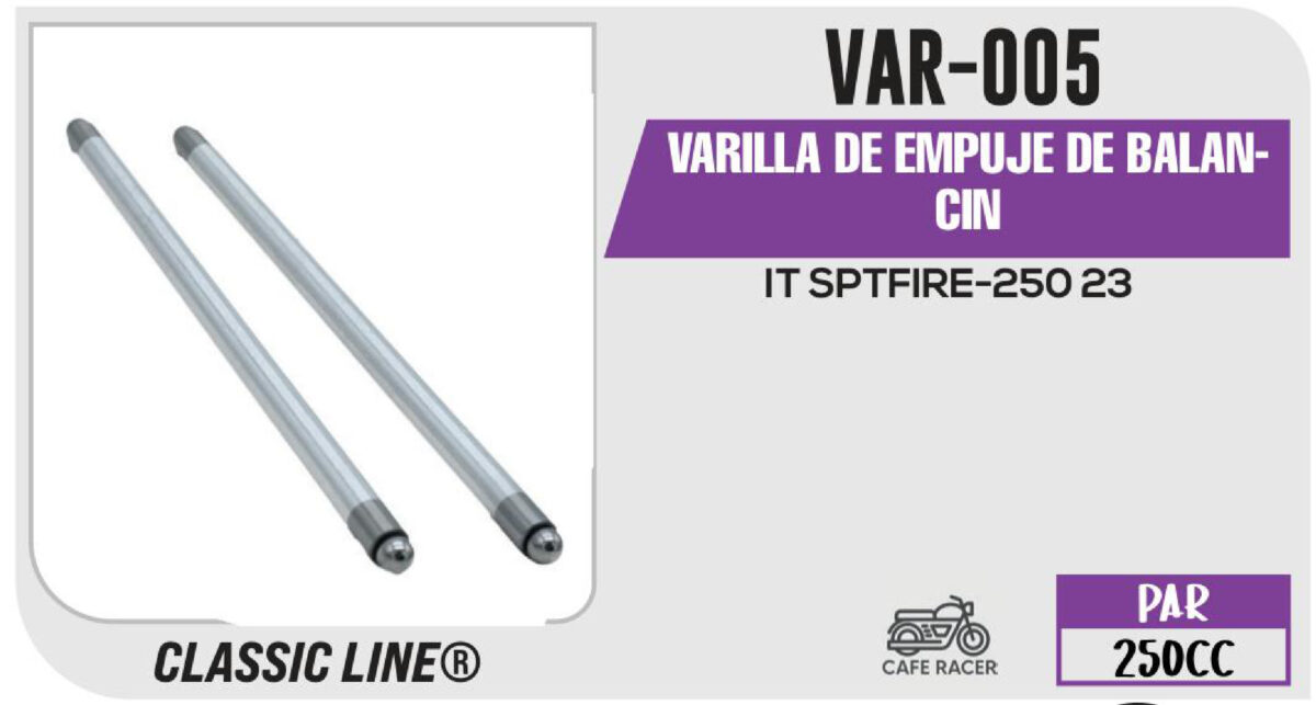 VARILLA DE EMPUJE DE BALANCIN