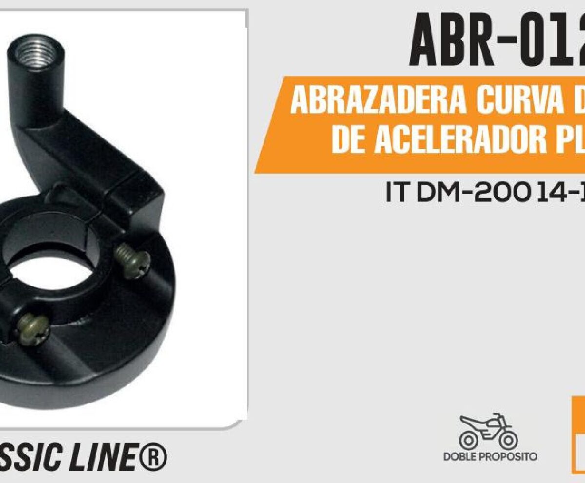 ABRAZADERA CABLE ACELERADOR CURVA
