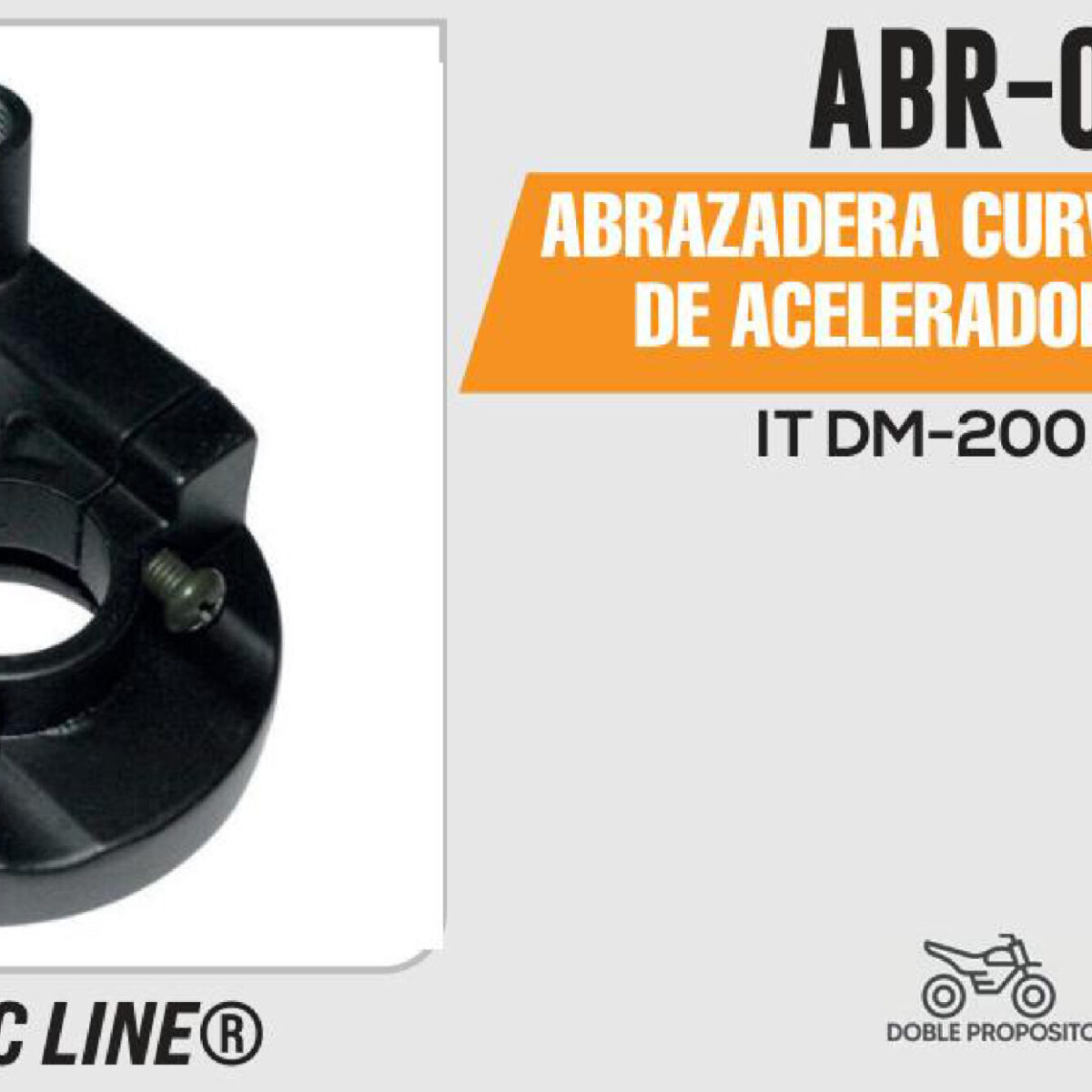 ABRAZADERA CABLE ACELERADOR CURVA