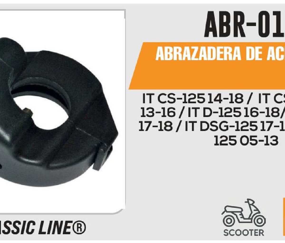 ABRAZADERA CABLE ACELERADOR