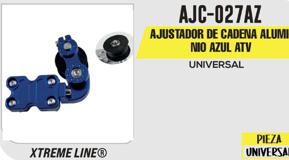 AJUSTADOR DE CADENA ALUMINIO AZUL ATV / AJC-027AZ