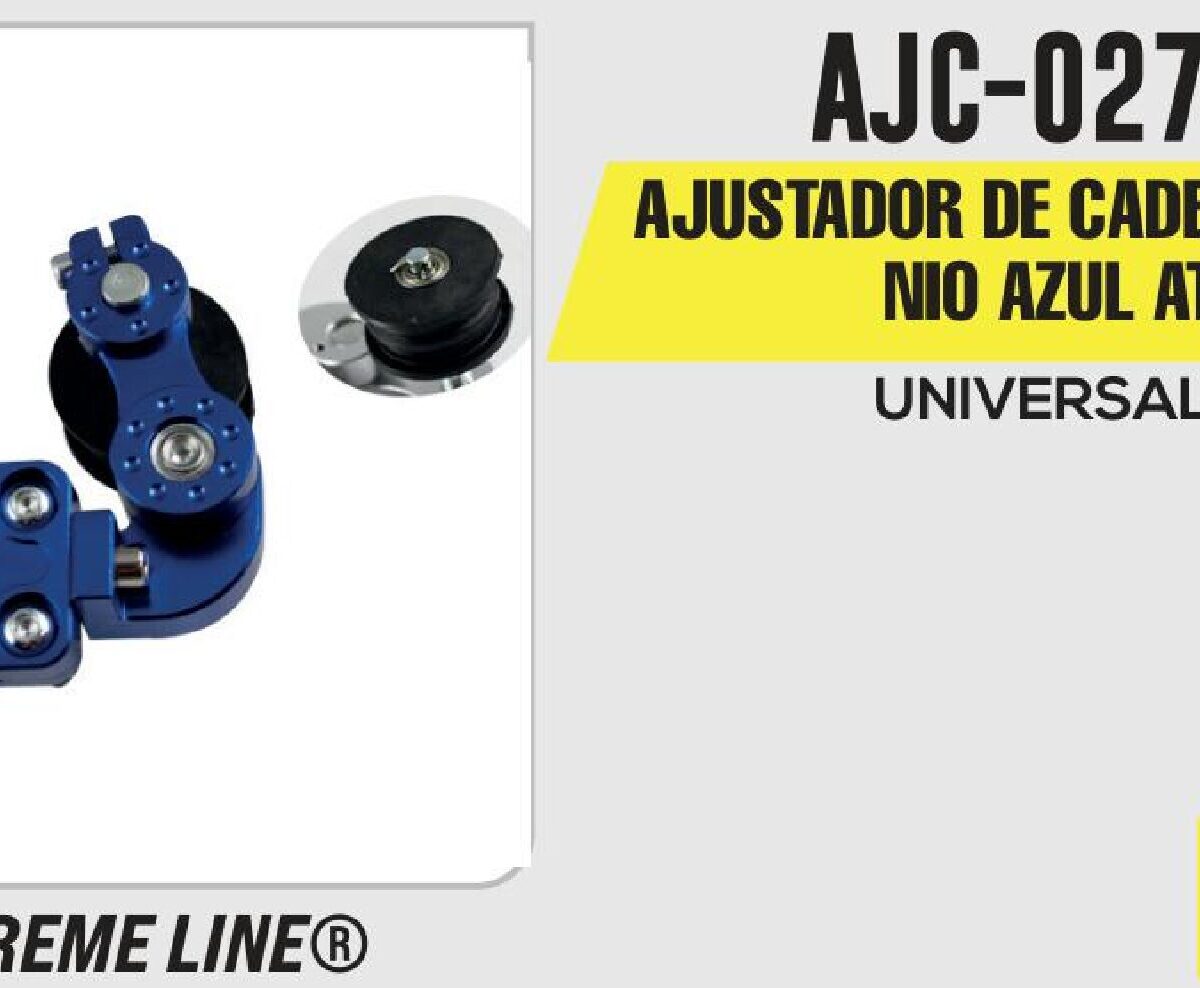 AJUSTADOR DE CADENA ALUMINIO AZUL ATV / AJC-027AZ