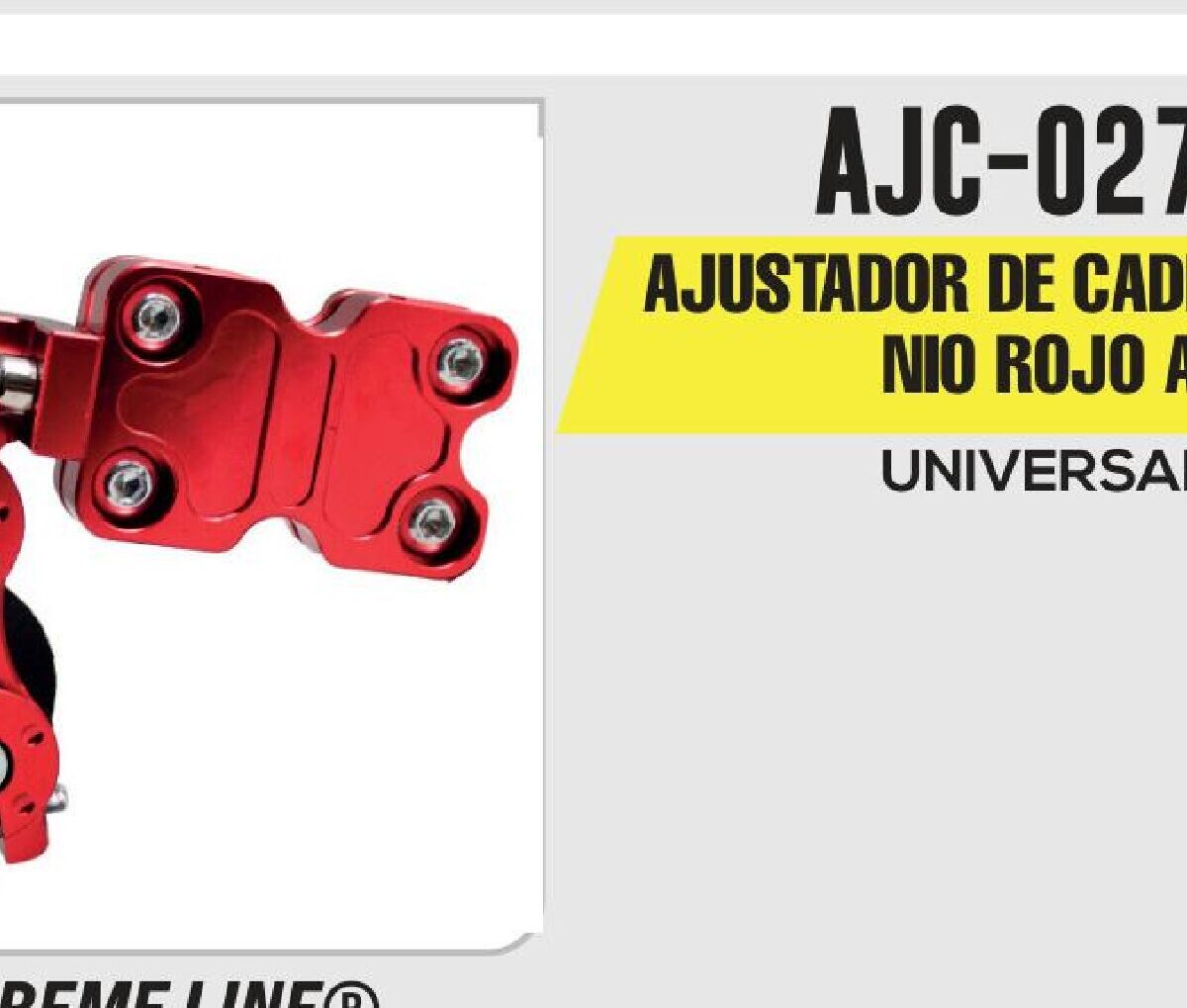 AJUSTADOR DE CADENA ALUMINIO ROJO